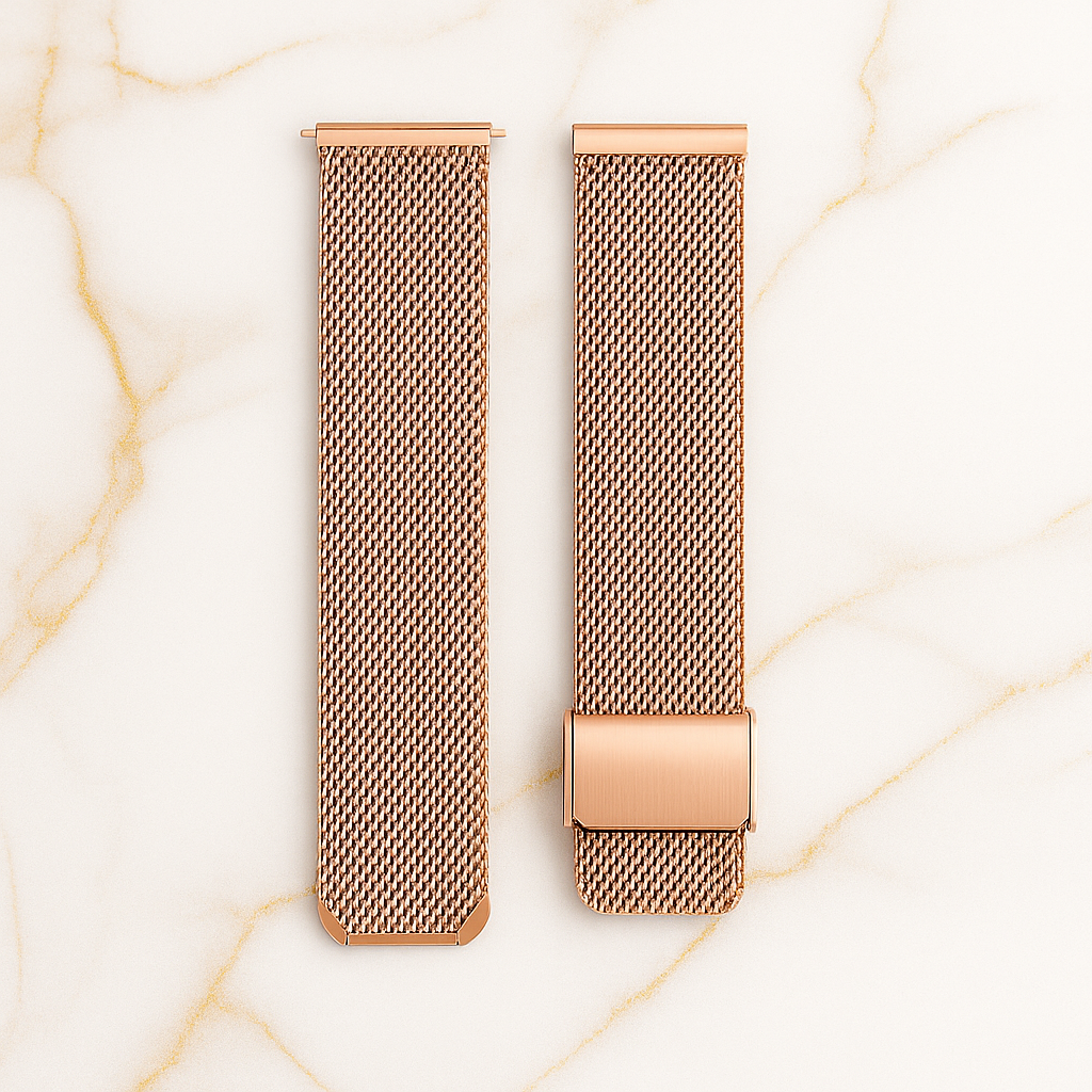 Edelstahl-Mesh-Armband Rosegold